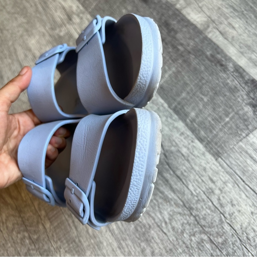 Birkenstock Arizona EVA Sky Blue Waterproof Sandals Size 10 Lightweight - Picture 6 of 9